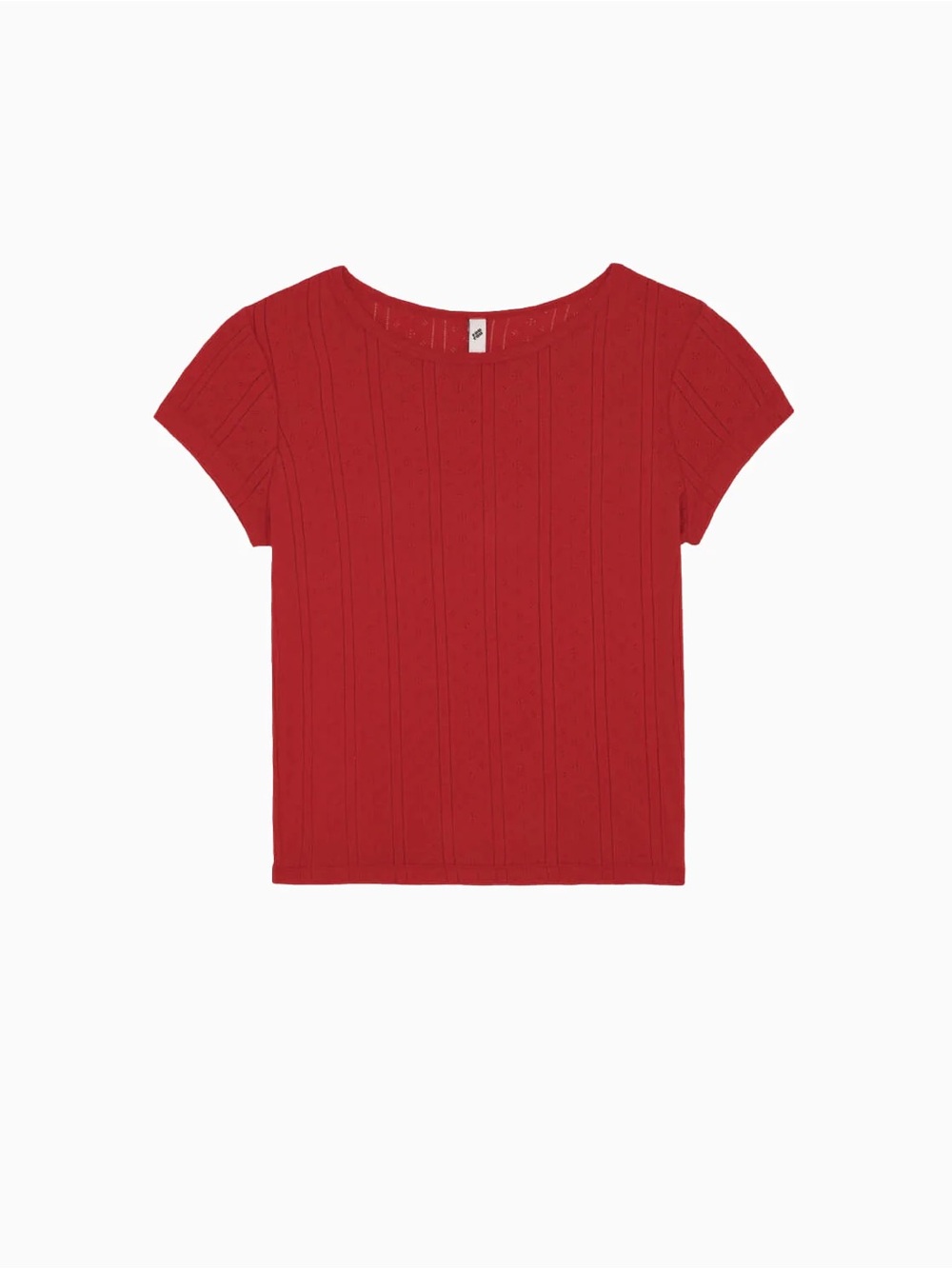 NWT Cou Cou Intimate Pointelle Baby Tee - Picture 3 of 5